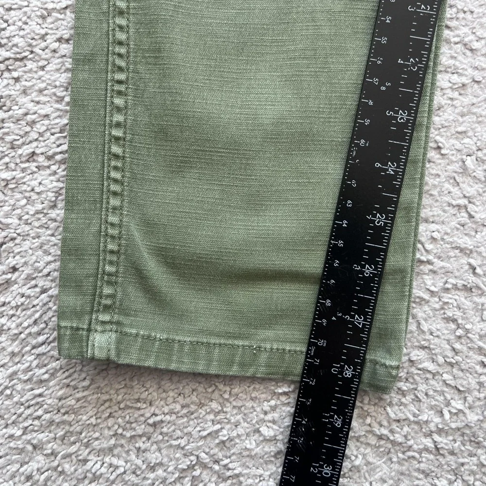 Flint And Tinder Chino Pants Mens 30x28 Green Elastic Waist Drawstring Tapered